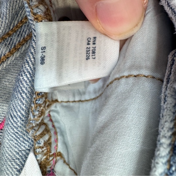 Pink Victoria’s scret.Blue and Silver Jean Shorts with Rhinestone Embellishments - Picture 13 of 14